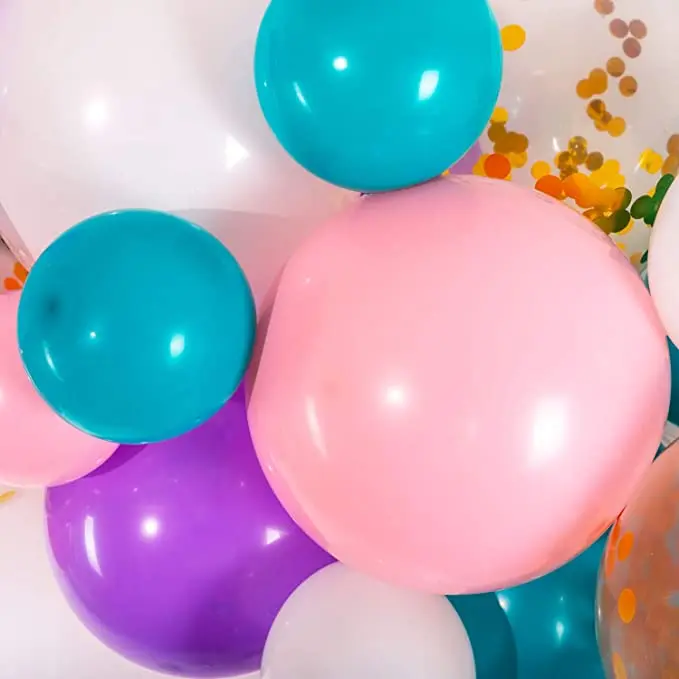 Kit de guirnalda de Globos rosa p&uacute;rpura, arco de Globos de unicornio, vajilla desechable, decoraci&oacute;n de fiesta de cumplea&ntilde;os de boda, Globos de decoraci&oacute;n para Baby Shower-4