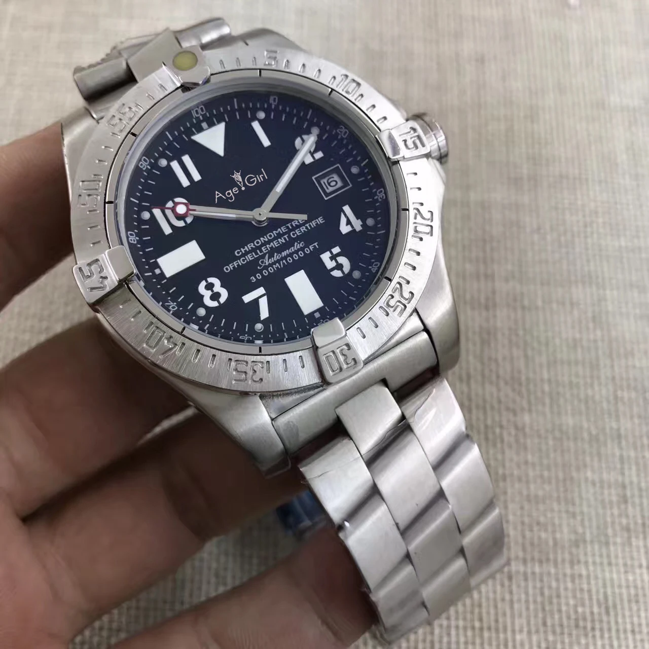 

Limited Classic Avenger Seawolf II Black Blue Automatic Mechanical Men Watch Stainless Steel Watches Sapphire Glass AAA+