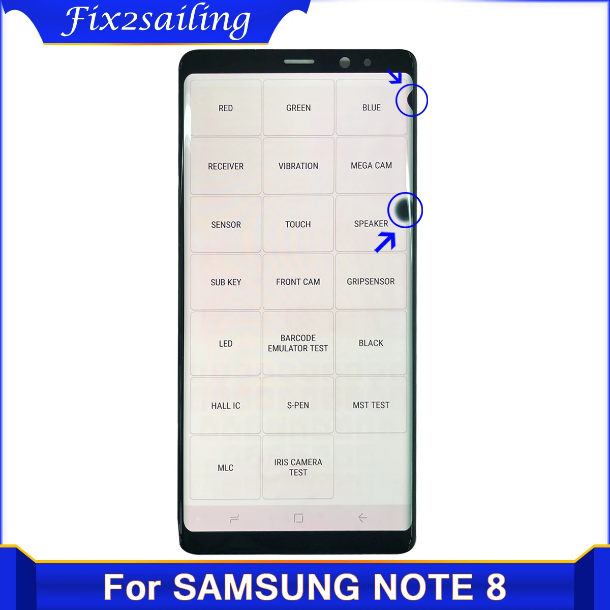 Мертвая AMOLED ЖК дисплей для SAMSUNG Galaxy Note 8 экран с сенсорным экраном дигитайзер