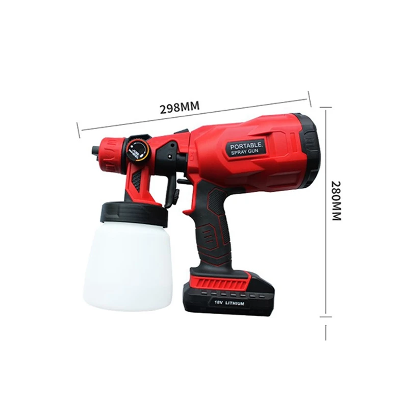 Беспроводной Электрический распылитель краски 18 в 800 мл с зарядным устройством 1 8