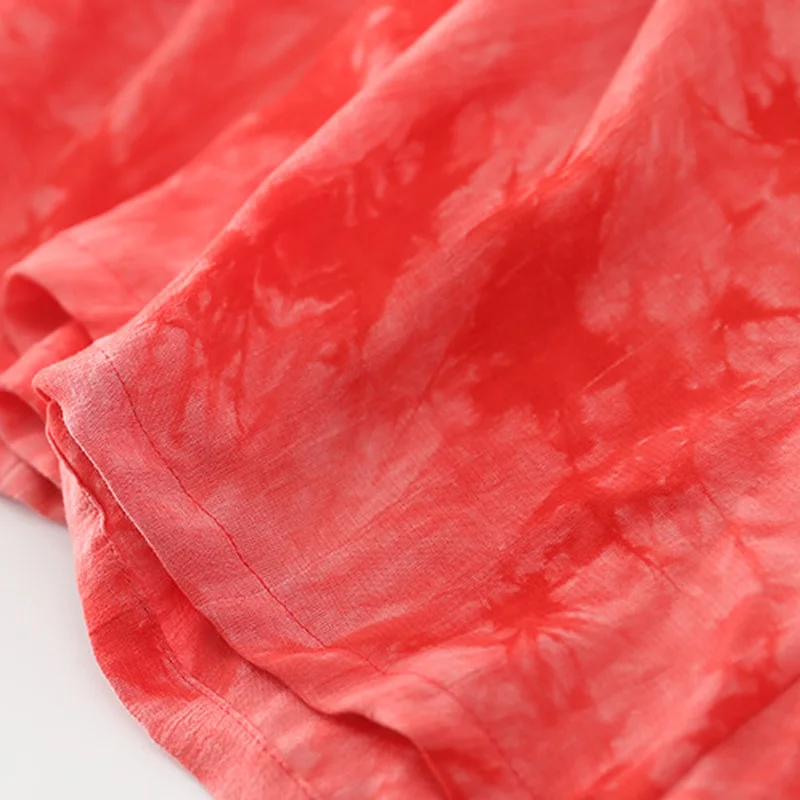 Runback летнее женское платье с принтом Tie Dye без рукавов длинное свободное макси
