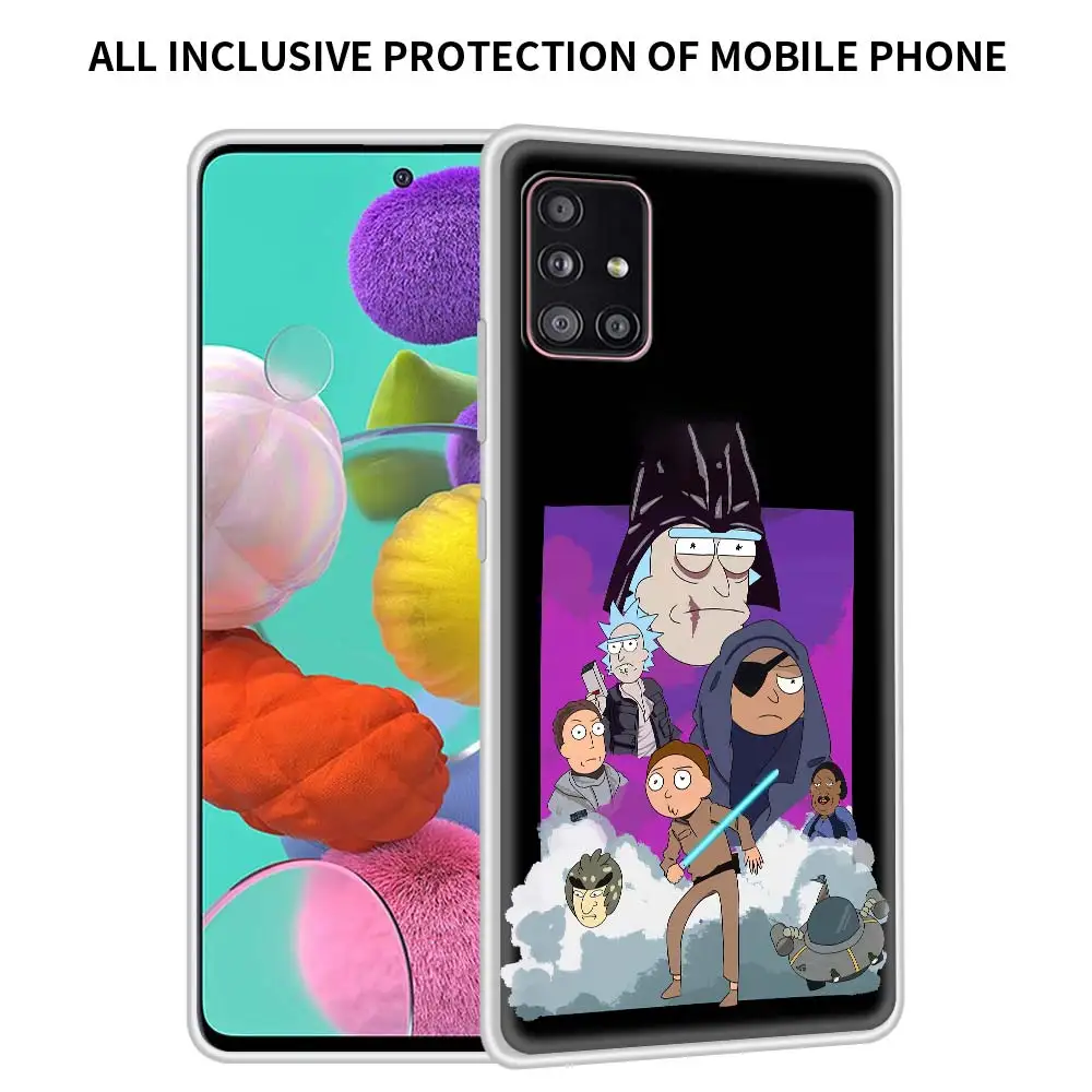 

Anime Ricks Cutes Mortys Translucent Matte Case For Samsung Galaxy A51 A71 M30s A91 A41 A31 A21 A12 M51 M31 Shell Cover Sac