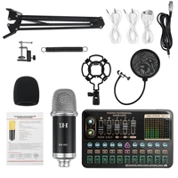bm 900 bluetooth audio microphone mixer v10x pro sound card condenser game dj live broadcast mic usb otg recording professional