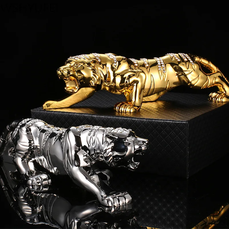 Металлическая модель тигра в китайском стиле украшение для дома и офиса