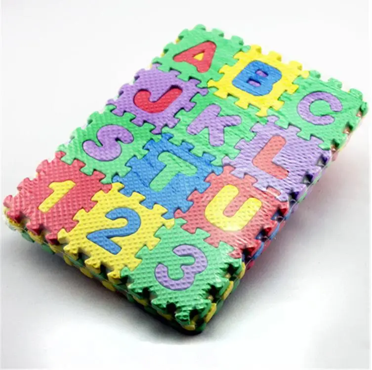 36 Pieces Child Cartoon Letters Numbers Foam Play Puzzle Mat Floor Carpet Rug for Baby Kids Home Decoration |