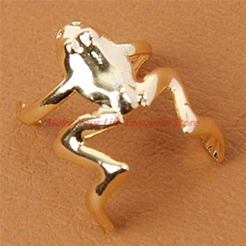 

New 2Pcs Punk Stylish Alloy Frog Cuff Ear Clip Wrap Earring Women Men Earrings Jewelry