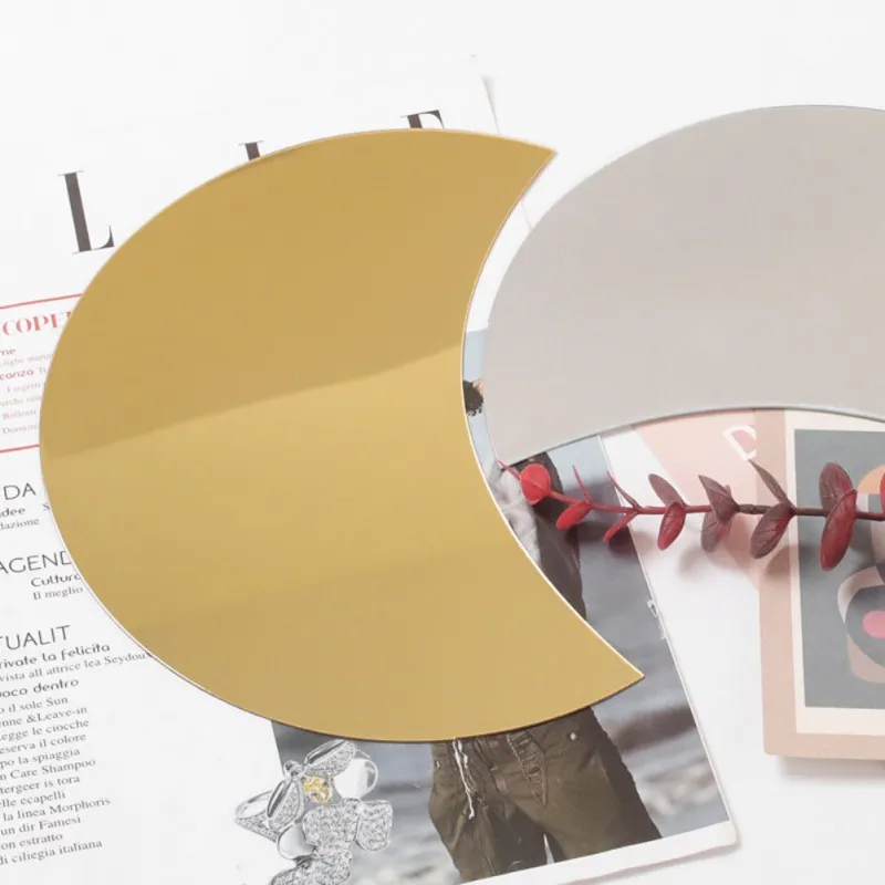 Набор акриловых зеркальных фаз Полумесяца наклейка луна-зеркало 3 шт. | Дом и сад