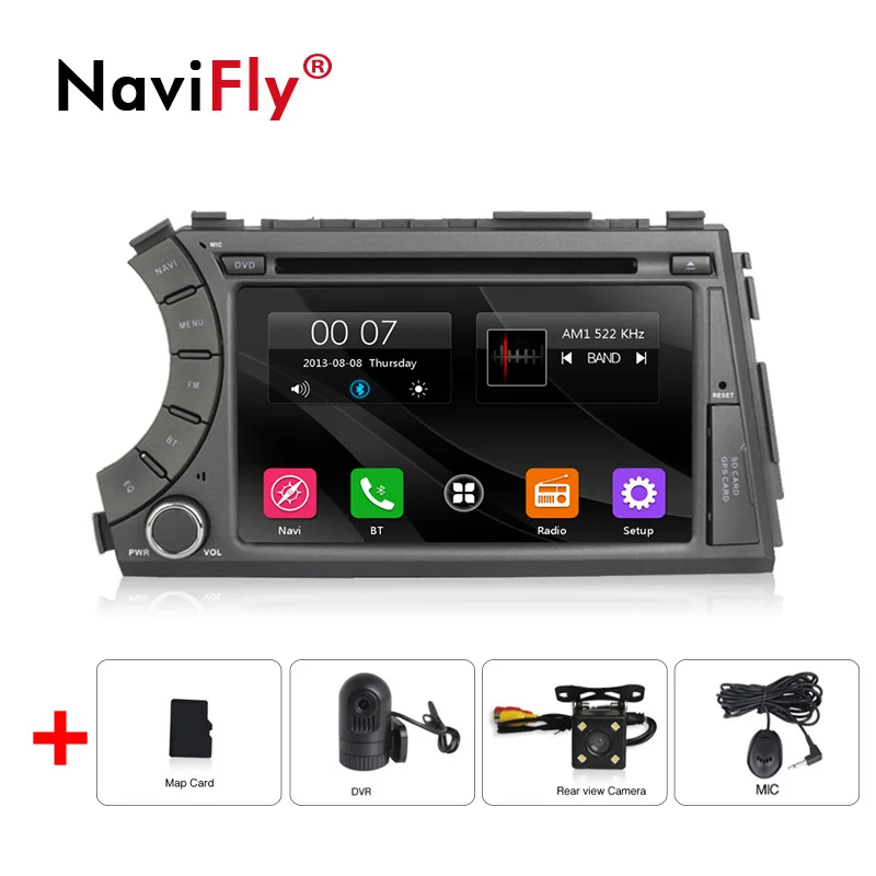 Gps навигация для Ssangyong Kyron Actyon автомобильный DVD мультимедийный плеер со стерео Bluetooth Камера заднего вида DVR USB SD карта - Цвет: add DVR camera