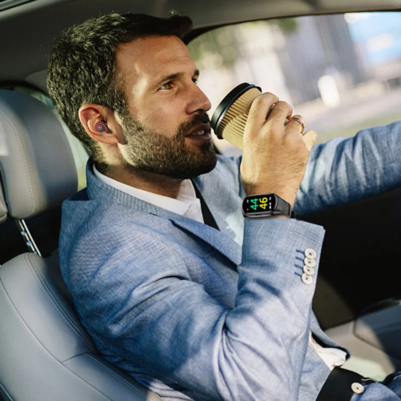 

2-in-i Earbuds Smart Watch Bluetooth Sports Bracelet Blood Pressure Heart Rate Wristband WHShopping