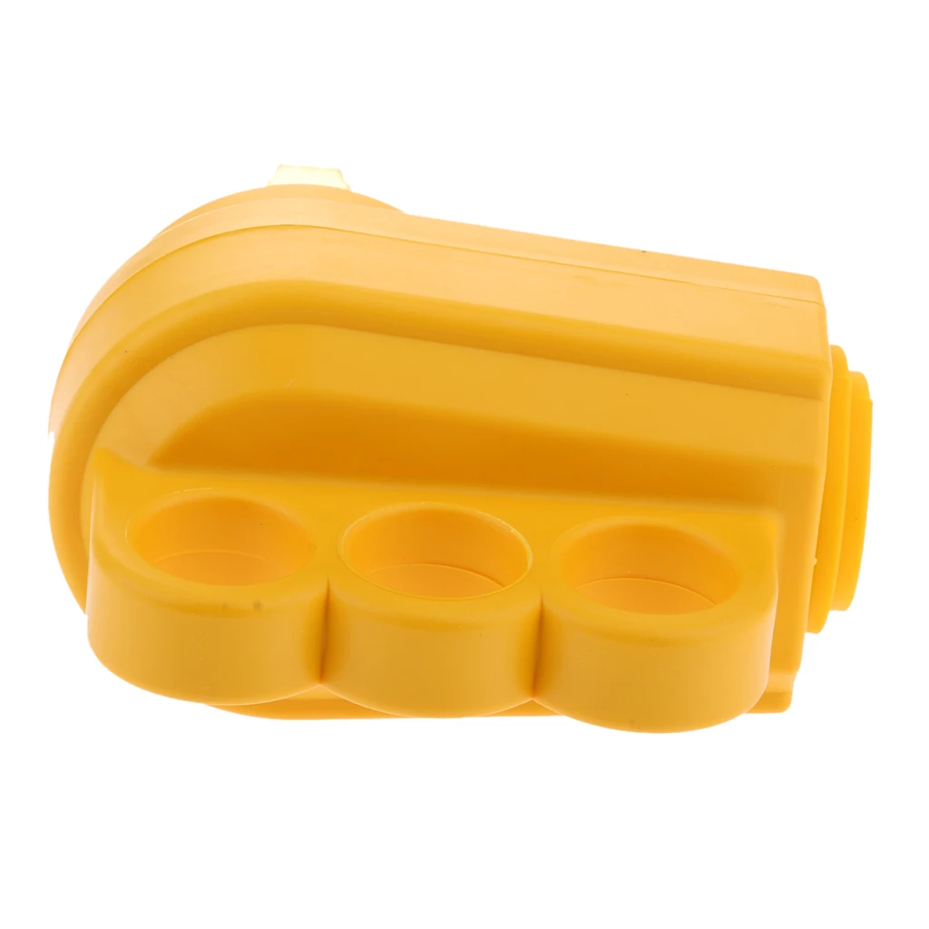 

125V/50Amp Heavy Duty RV Replacement Male Plug with Ergonomic Grip Handle, Yellow