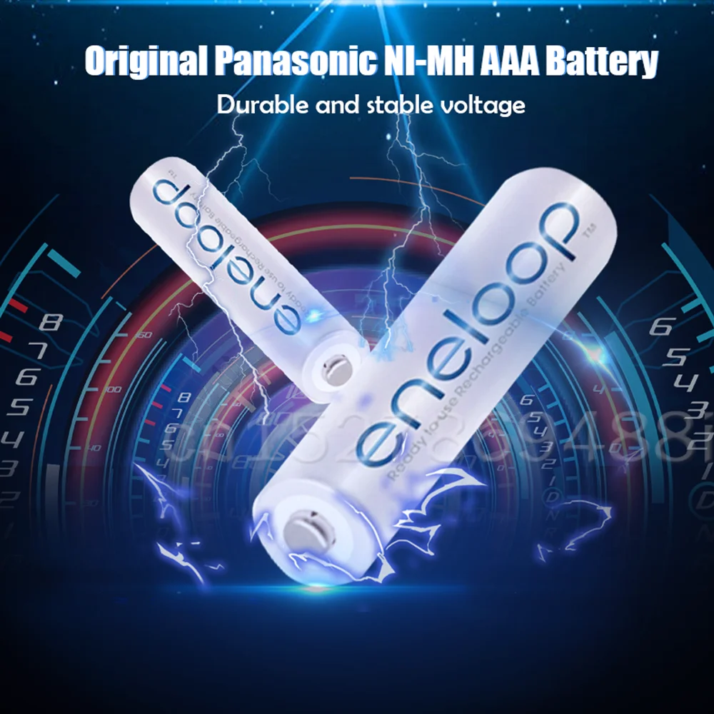 Original Panasonic Eneloop AAA 1.2V 800mah NI-MH Rechargeable Battery For Toy Flashlight Scale Alarm Clock Pre-charged Batteries |