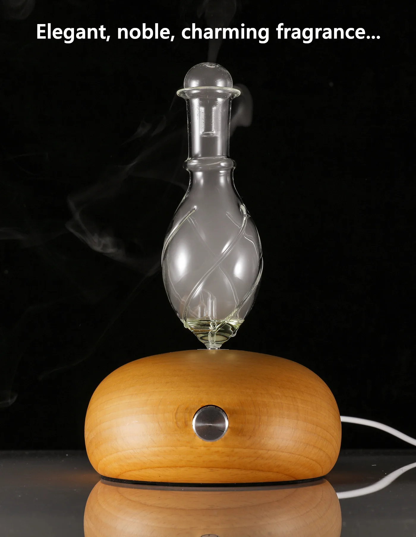 Безводный чистый диффузор эфирного масла распылитель деревянный стеклянный