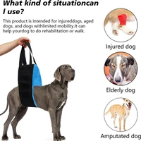 pet dog care traction rope leg injury disabled elderly dog walking aid belt harness pet walking aid sling1