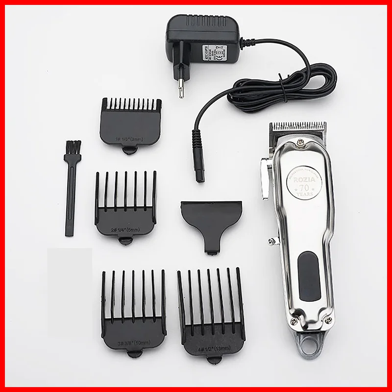 

Men's Cordless Hair Clipper Metal Body Hair Salon Powerful Power Hair Clipper Rechargeable Shaver Face Shaving Trimmer