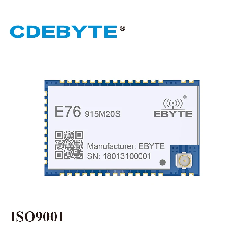 

E76-915M20S EFR32 915MHz 20dBm Small SPI SMD Wireless Transmitter And Receiver Module IPEX/Stamp Hole Antenna CDEBYTE