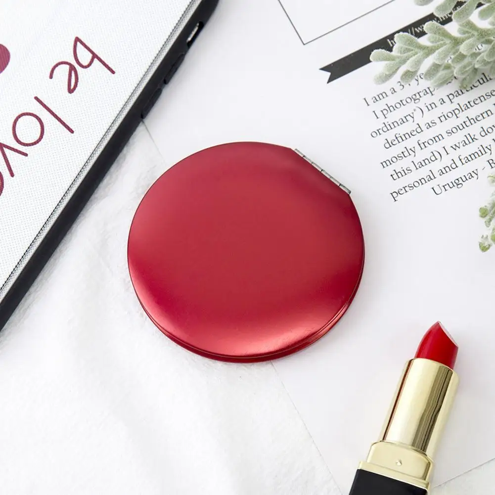

Magnet Buckle Fashionable Double-sided Carry on Mirror Metal Mirror Lightweight for Beauty
