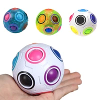 magic cube ball rainbow football anti stress puzzle kids educational game toys kids parent child interaction toys