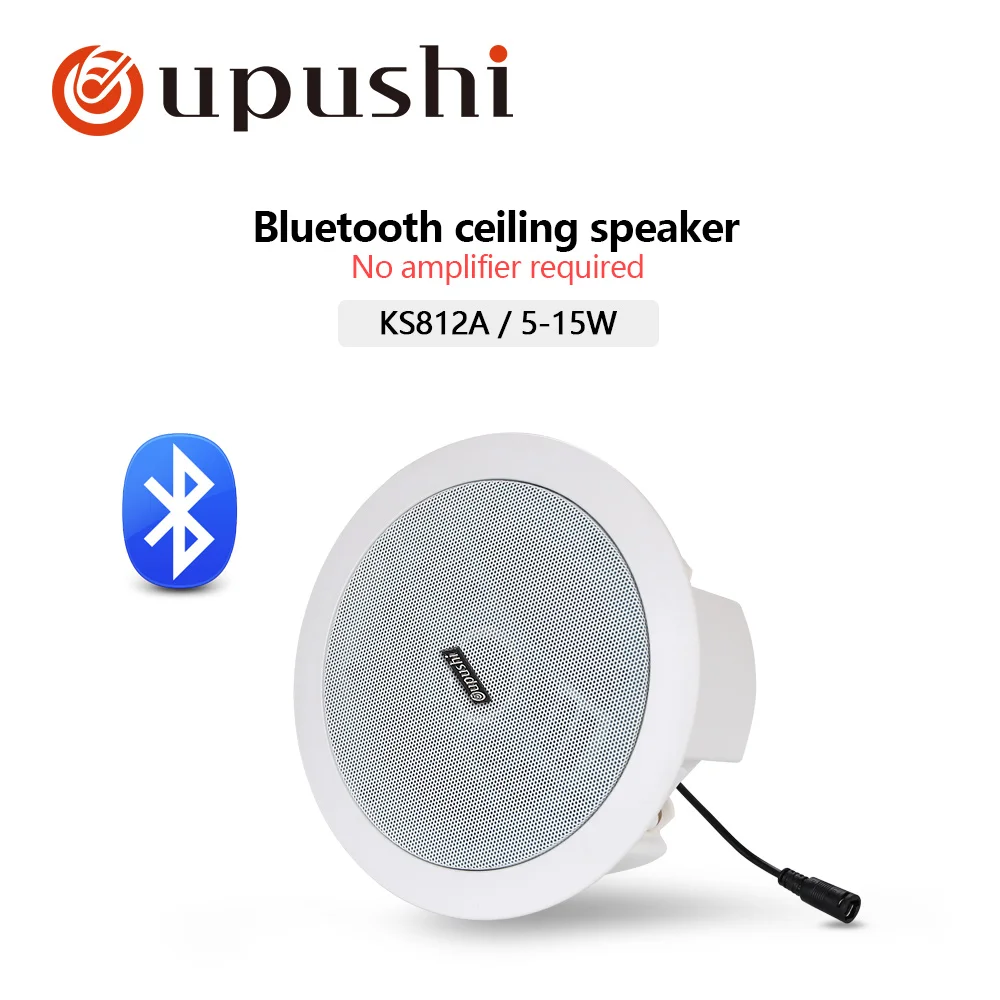 Bluetooth 4.5" Portable bluetooth speaker 10w in ceiling speaker 8ohm audio stereo in wall mount loudspeaker for home surround system - Цвет: Bluetooth