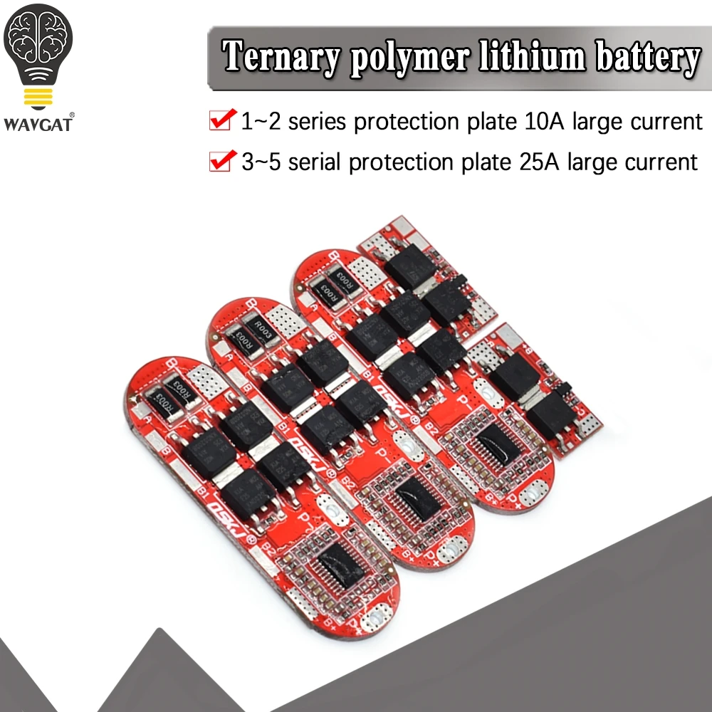 5s 25A BMS 18650 литий ионная Lipo литиевая батарея Защитная печатная плата модуль Pcb Pcm