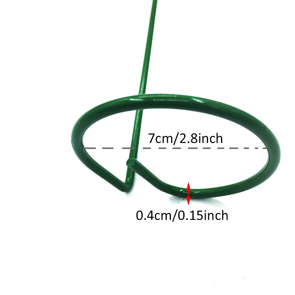 

Garden Plastic Plant Supports Clip Single Stem Support Pile Plant Cage Support Rings 5 Pack of 18 Inch 40/45 cm Garden Supplies