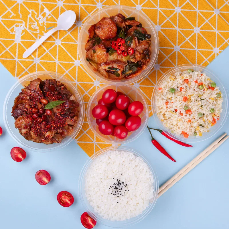 25 шт. толстой подошве с круглым носком в одноразовый контейнер для ланча на вынос