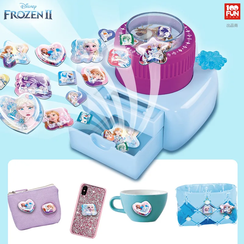 Оригинальные стикеры Disney Frozen 3d, детская машинка для самостоятельной сборки, Стикеры для девочек, игровой домик, игрушки, DS-2130A от AliExpress WW
