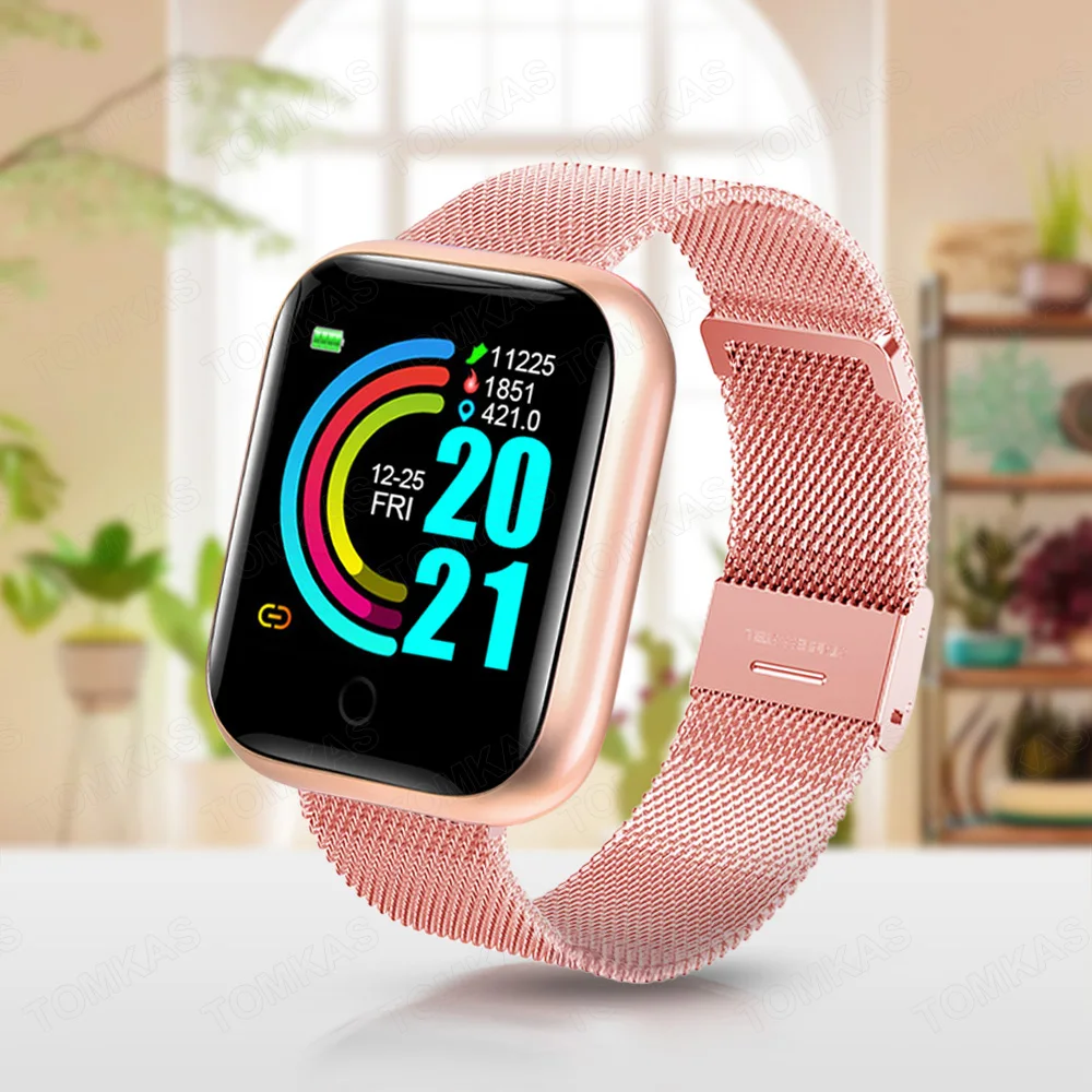 

Bluetooth Smart Watch Men Kids Smartwatch 2020 Rainbow Wrist Women's Watches Sport Fitness Bracelet Tracker For Xiaomi Android