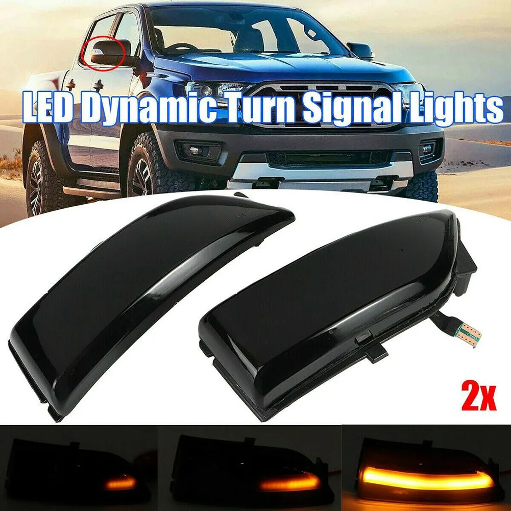 

Car Left And Right Turn Signal Lights Side Mirror Light Dynamic Yellow