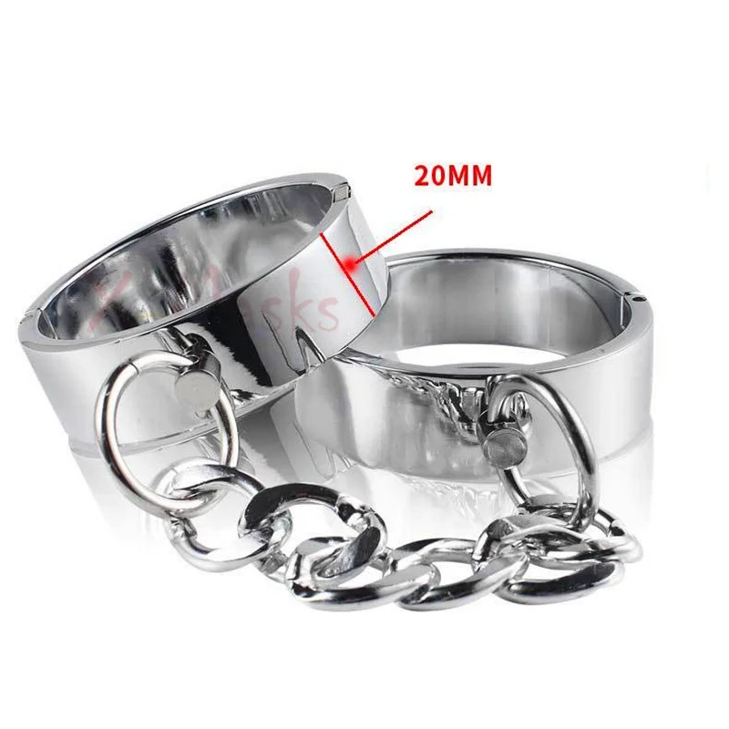 Металлические наручники для секса манжеты на лодыжке стальные ручные бондаж