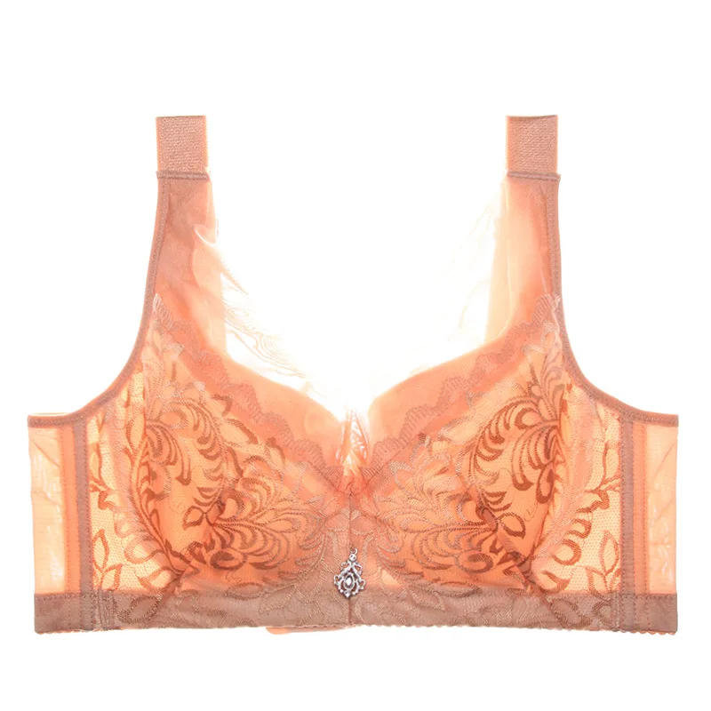 Полный охват Женский Большой бюстгальтер из сетчатого кружева минимайзер жилет
