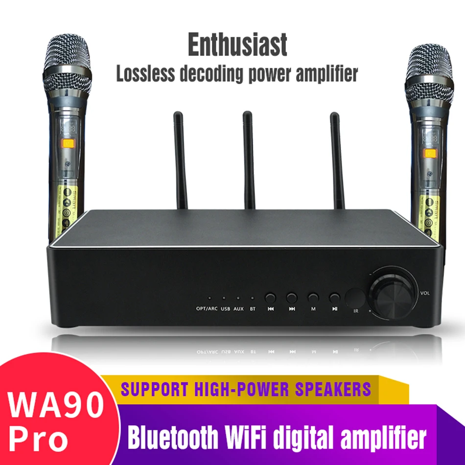 Усилитель Hi-Fi WA90 Pro Bluetooth 5 0 декодер ess9023DAC TPA3251 175 Вт * 2 музыкальный усилитель
