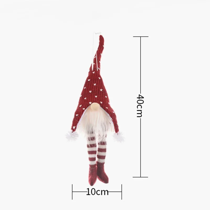 2021 Christmas Gift with Light Gnomes Hanging Pendant Cute Faceless Doll Decoration Navidad Decor Happy Nightmare Before Xmas