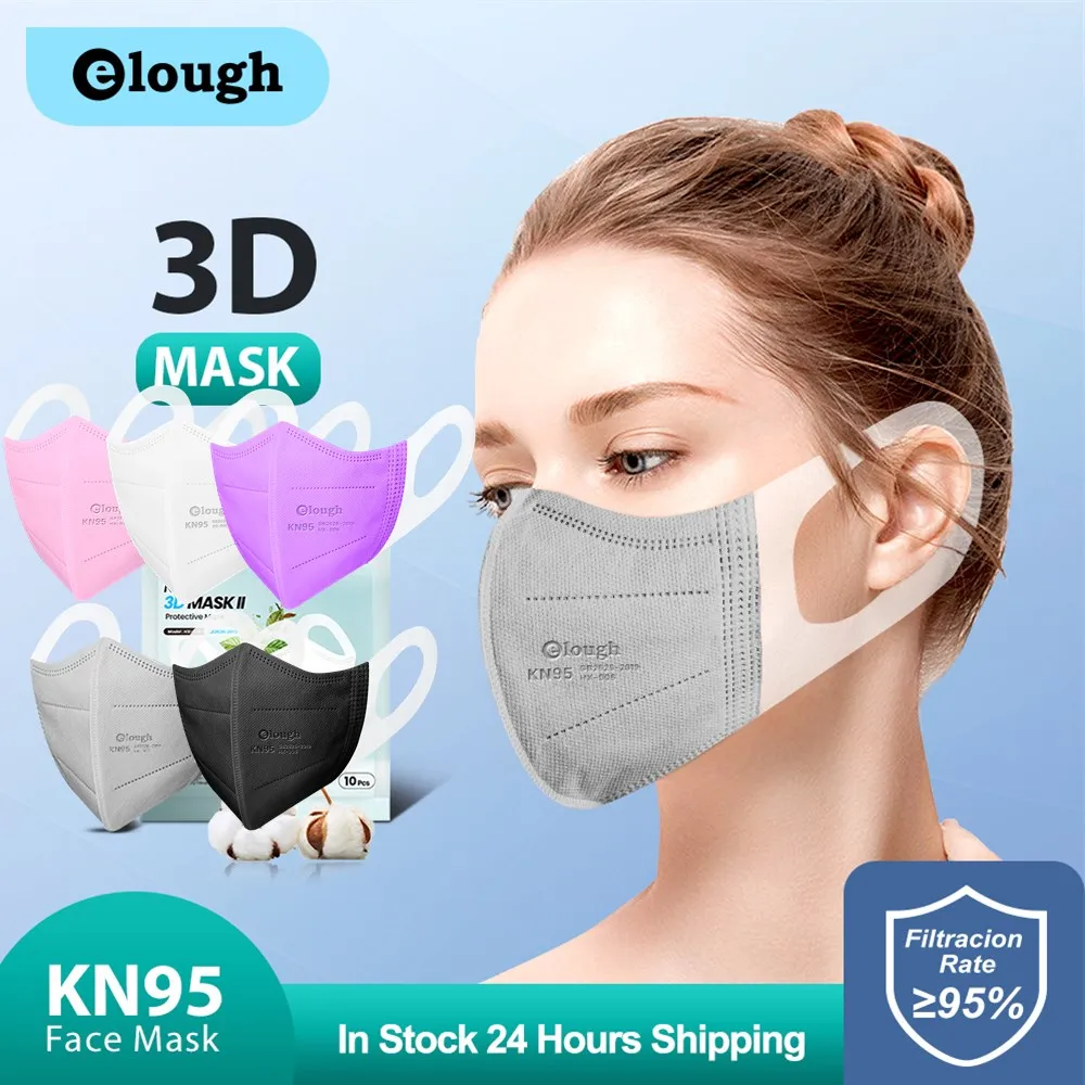 Маски 3D FFP2 маски для лица KN95 mascarillas certificadas ffp2mask 4-слойные многоразовые kn95 ffp2 mascarilla