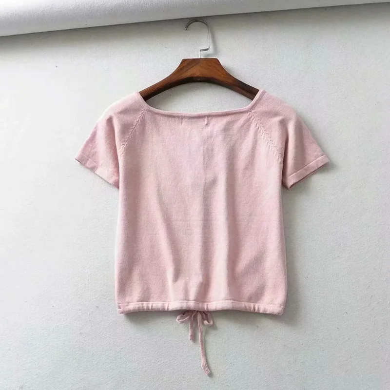 Укороченный топ женские блузки Винтажные Футболки с графическим рисунком