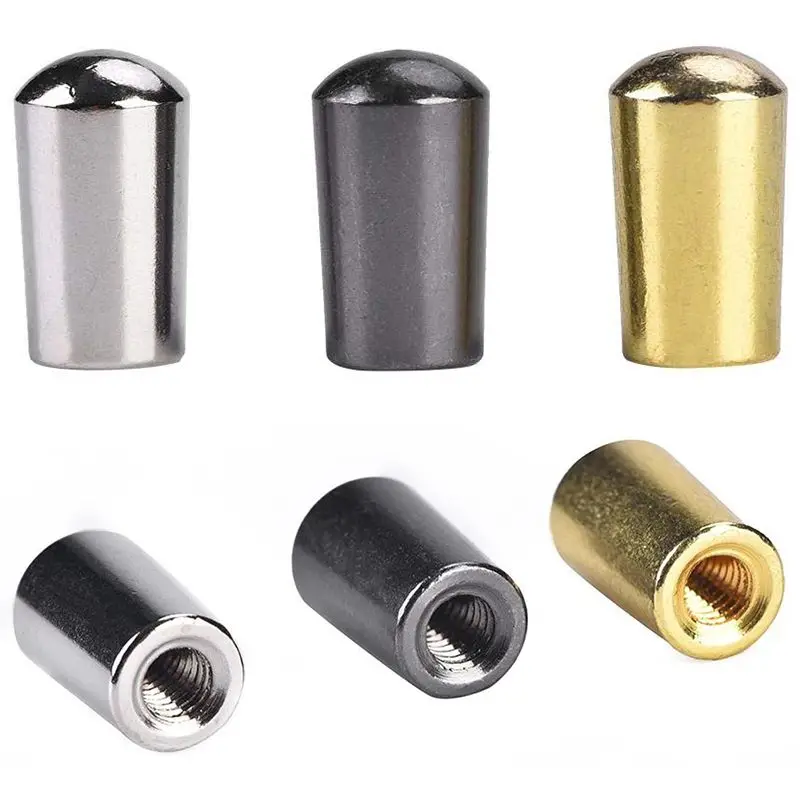 

3Pcs Guitar Switch Tip, 3 Way Toggle Switch Knob Tip Cap Copper For Lp Epi Electric Guitar
