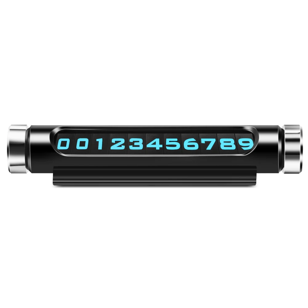 Автомобильная Временная парковочная карта вращающаяся номерная табличка