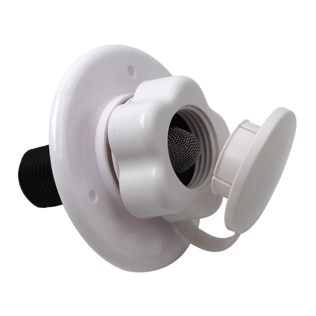 

White Gravity Fresh Water Fill Hatch Inlet Plastic RV Trailer Camper