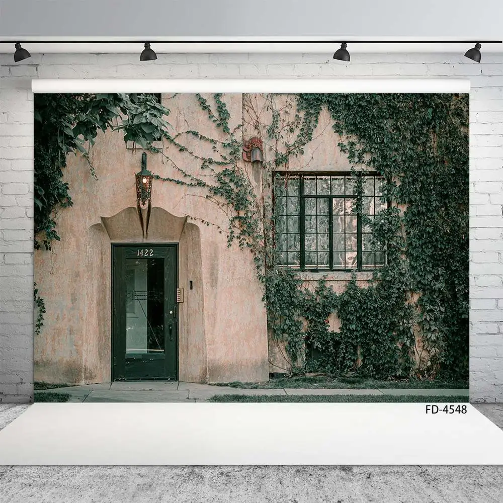 

Vintage House Old Door Cirrus Scenery Photographic Backgrounds Children Young Portrait Photography Backdrops For Photo Studio