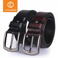 ccoolerfire high qualit genuine leather belt new luxury designer men belts cowskin fashion buckle for jeans