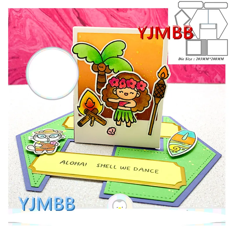 

YJMBB 2021 New Puzzle, greeting card, cards #1 Metal Cutting Mould Scrapbook Album Paper 3D DIY Card Craft Embossing Die Cutting
