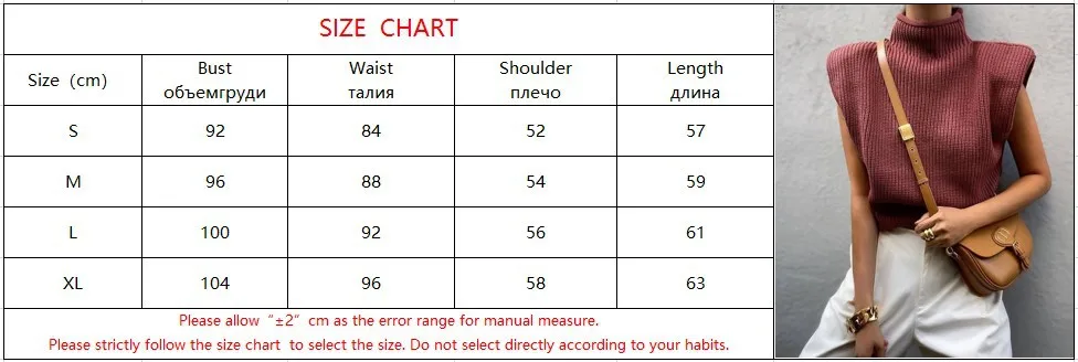 

Mandylandy Knitted Pullovers Female Sweater Sleeveless Women Sweaters Turtleneck Casual Jumpers Shoulder Pad Top