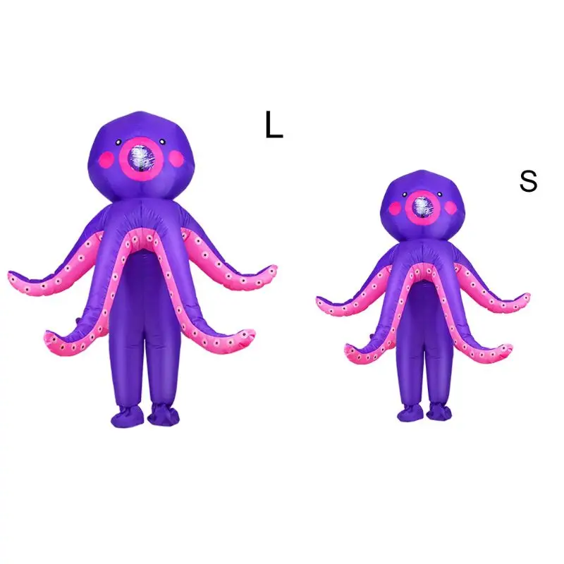 2020 новый надувной костюм осьминога для взрослых забавная одежда на Хэллоуин