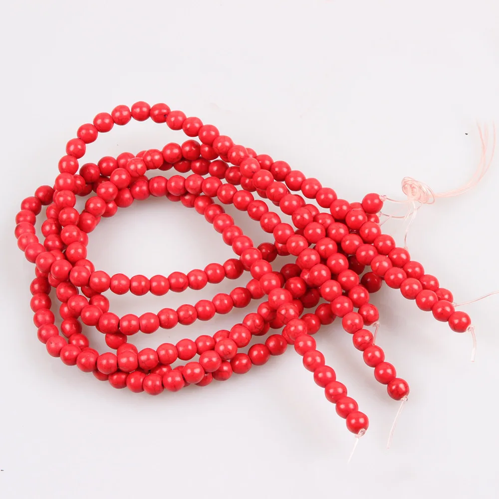 Оптовая продажа бирюзовых круглых бусин из натурального камня 8 мм Круглый