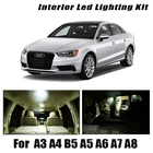 Для Audi A3 8L 8V 8P A4 B5 B6 B7 B8 A5 A6 C5 C6 C7 A7 A8 D2 D3 Canbus Автомобильный светодиодный Интерьер Карта Купол багажник светильник комплект
