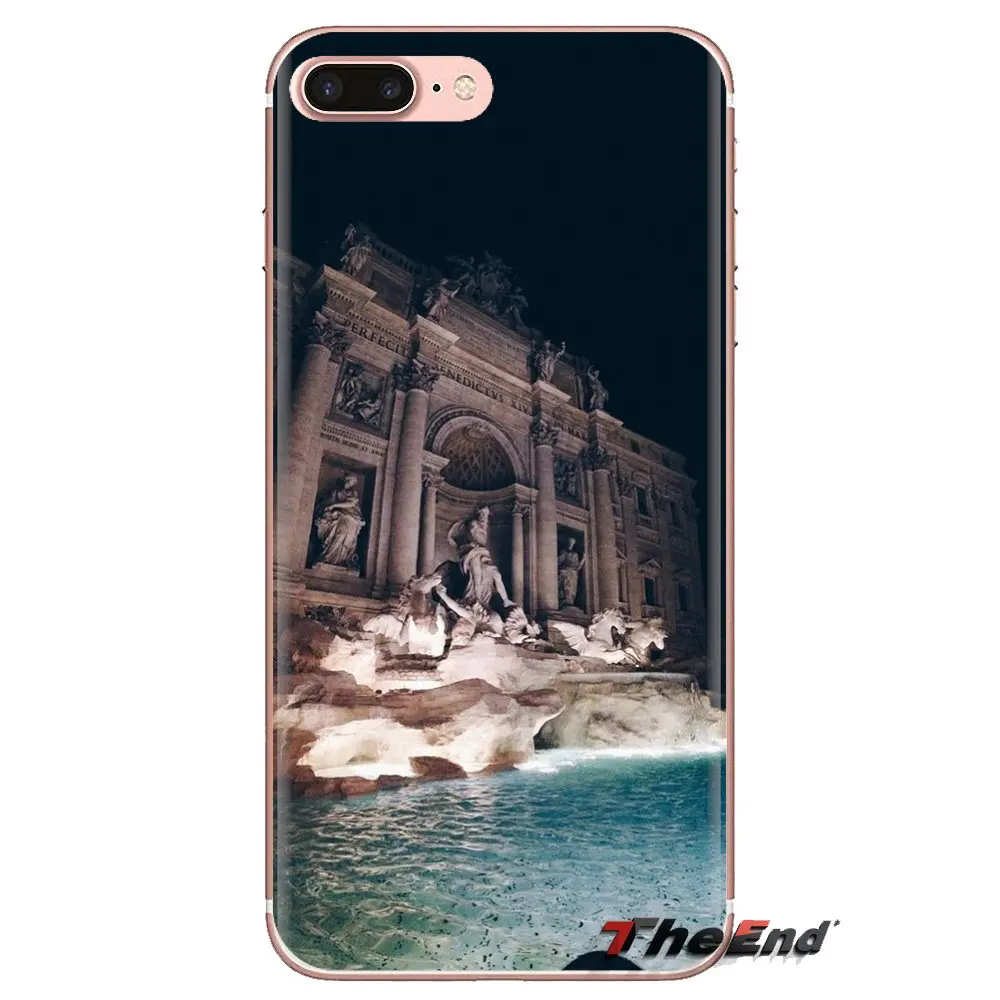 Fontana di Trevi Rome Italy For Huawei G7 G8 P7 P8 P9 Lite Honor 4C 5X 5C 6X Mate 7 8 9 Y3 Y5 Y6 II 2 Pro 2017 Phone Shell Cover |