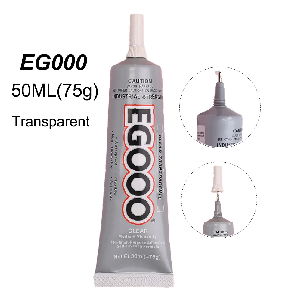 Клей-блеск для сенсорного экрана телефона 50 мл прозрачный Промышленный Белый T8000