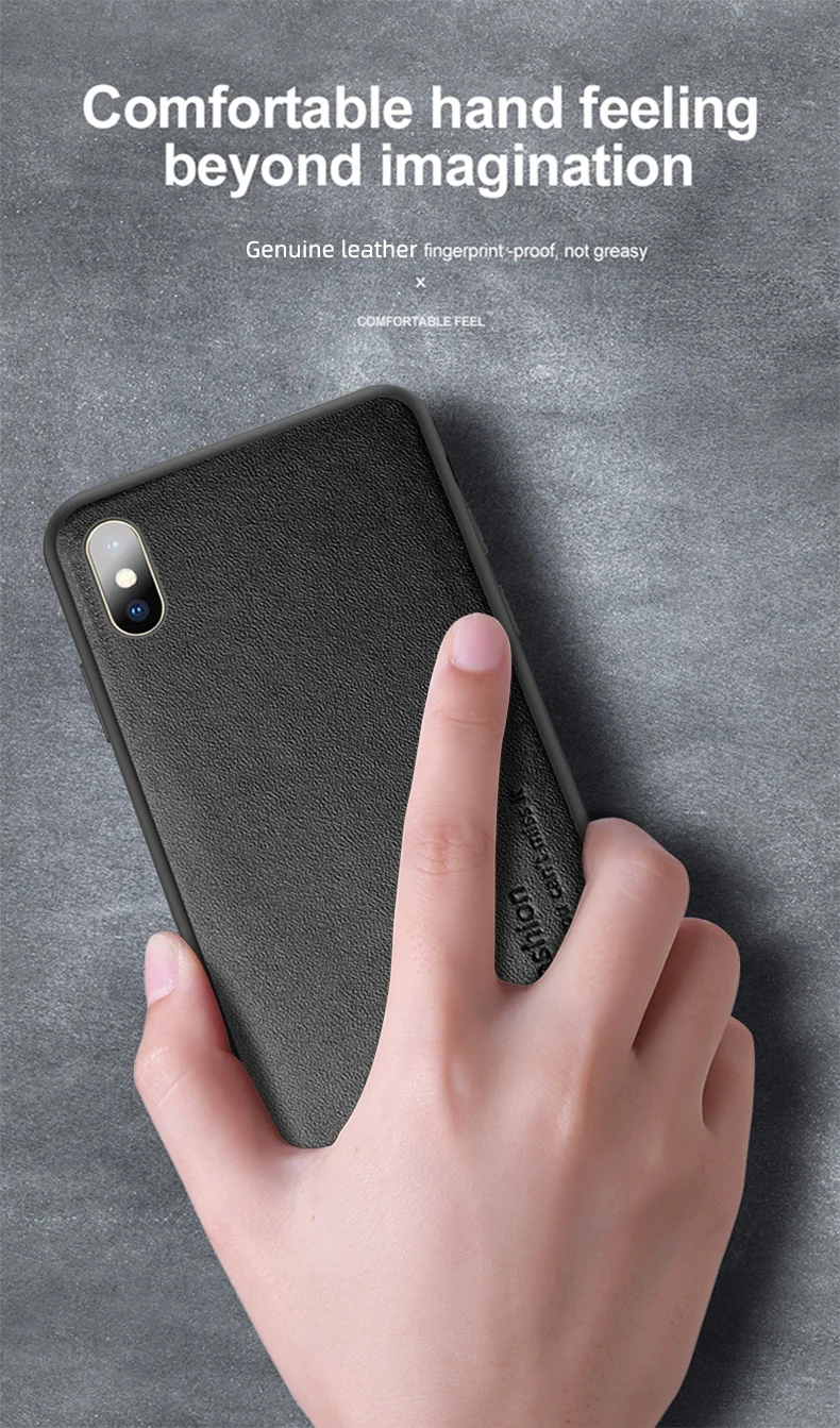 Для iPhone X Xr Xs 11 Pro Max Роскошный чехол из натуральной кожи для iPhone 7 8 Plus анти-осенняя крышка