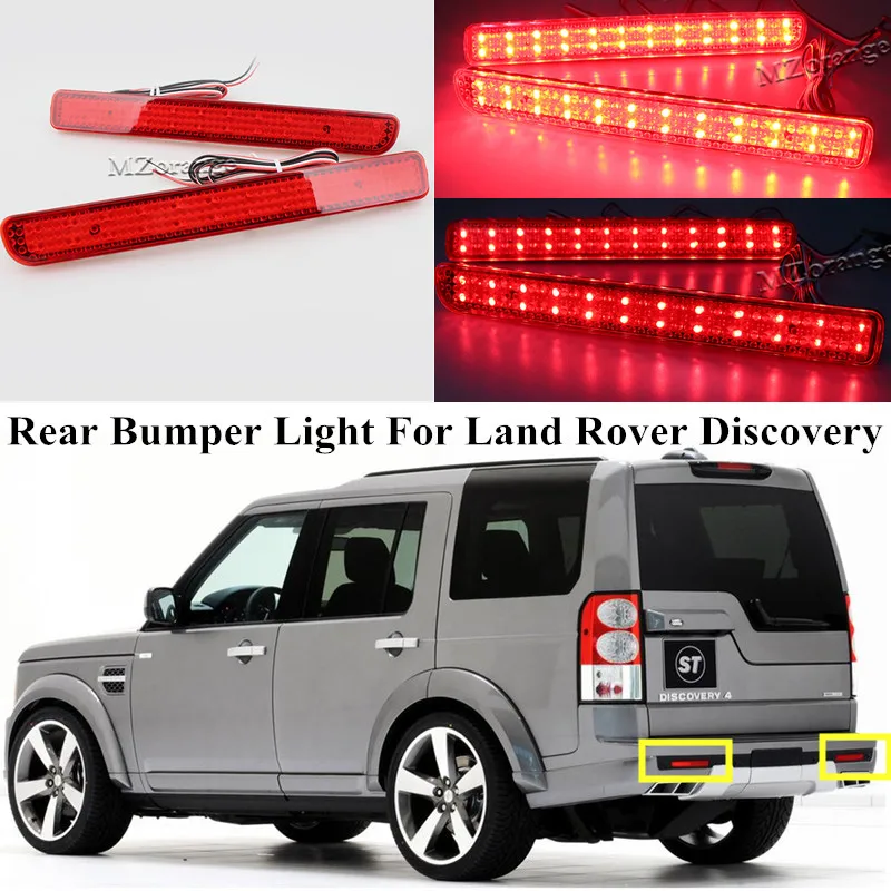 Reflector de parachoques trasero LED para coche, lámpara trasera de 2 piezas para Land Rover Discovery 3 4 LY021 2005-2013 para Range Rover Sport 2010-2013