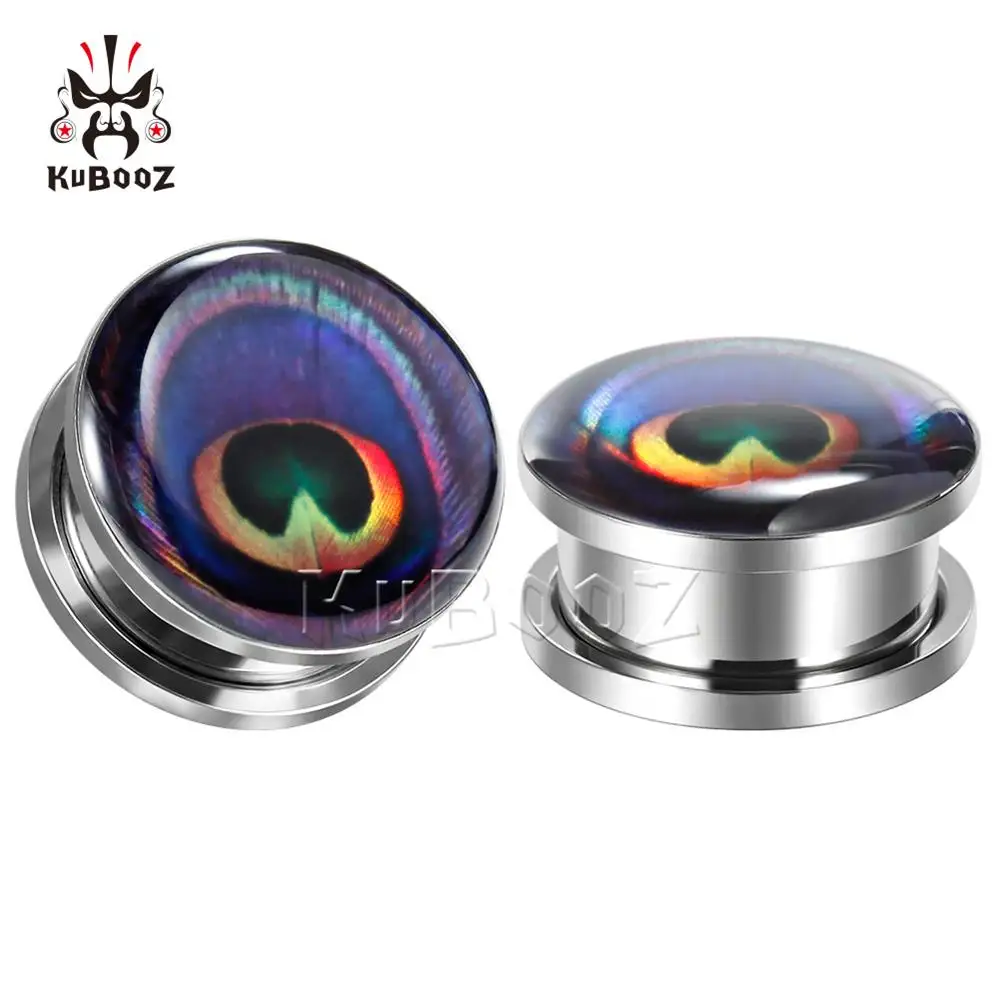 Muiti Color Красочные серьги Для Пирсинга Ушей Tuxture, Эспандеры, цветочные серьги, модные ювелирные изделия для тела, подарок, много размеров, для женщин и мужчин - Окраска металла: Muiti Color
