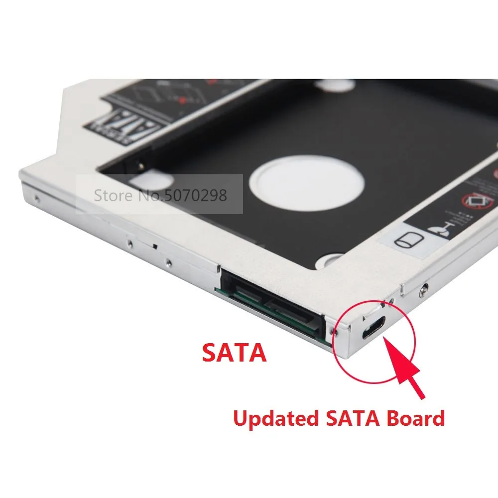 9 5 мм 2nd HDD SSD жесткий диск Оптический отсек Caddy Рамка адаптер для MacBook Pro 13 15 17 дюймов